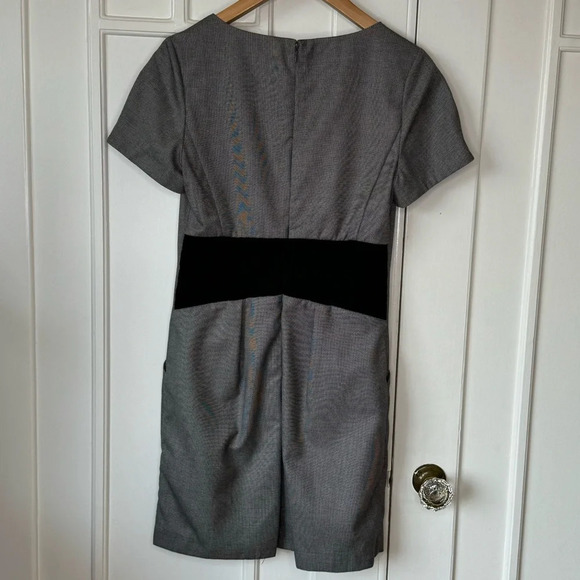 Weekend Max Mara Womens black white Sheath Short Sleeve Back Zipper size medium - Picture 2 of 12